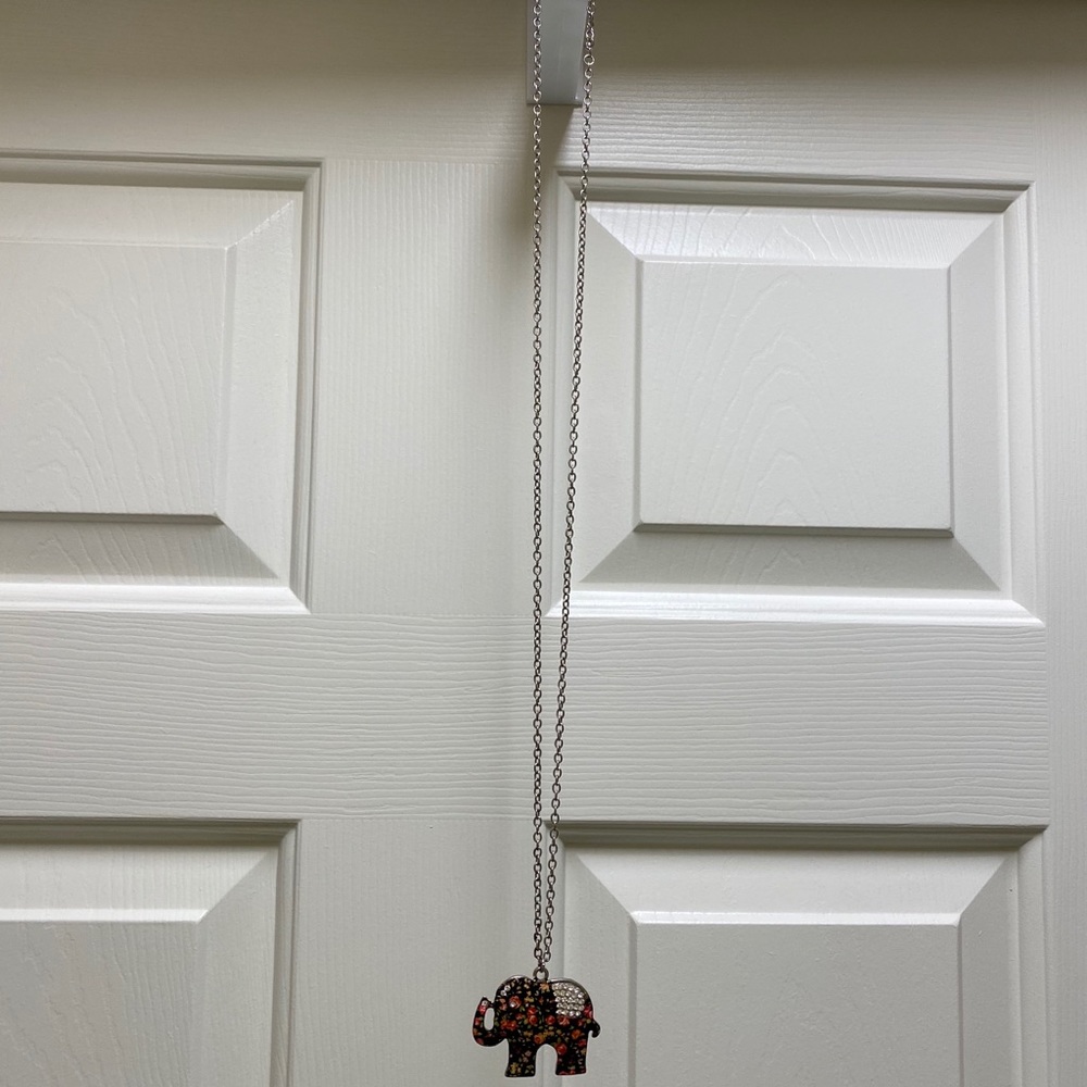 Floral Elephant Necklace - Picture 2 of 3